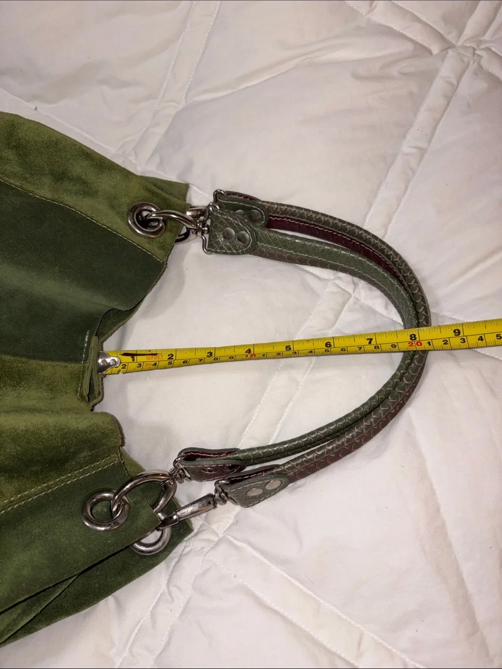 HTF Carla Danelli suede hobo Bag